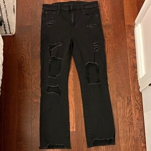 American Eagle Outfitters Black Boyfriend Jeans Super Stretch